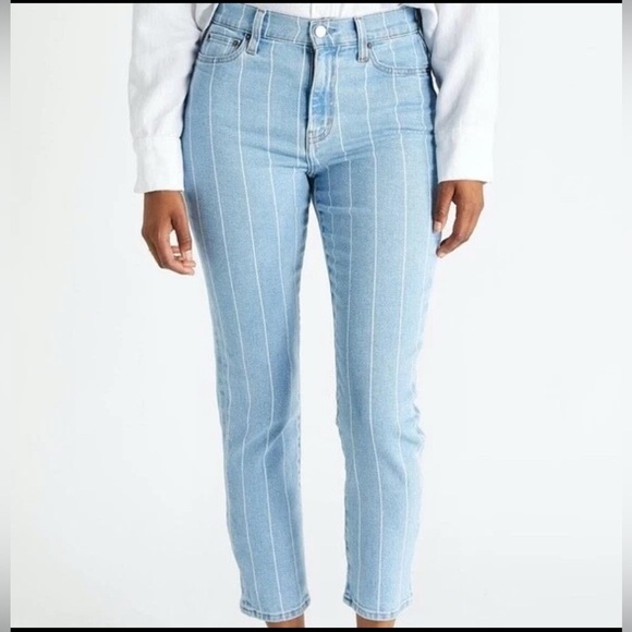 ETICA Ethically Made Goods FINN Ankle Jeans Mill Creek Stripe high waisted - Picture 11 of 11